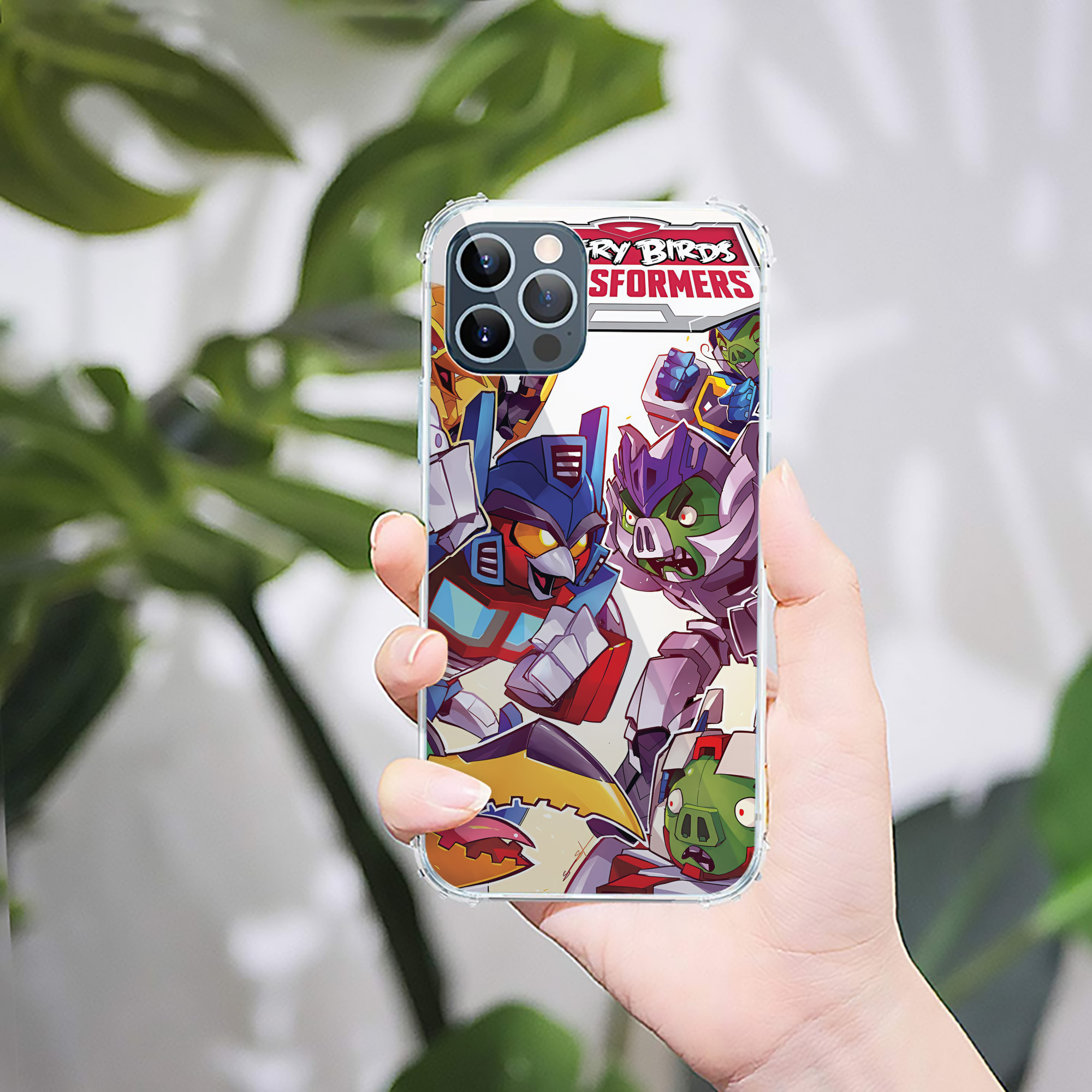 （画像用） Angry Birds アングリーバード 【iPhone 12シリーズ対応】透明スマホケース（クリアソフトケース）